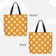 thumbnail image 2 of Easygdp Orange And White Polka Dot Bolsa Tote para Mujer, Bolso de Hombro para Trabajo, Playa, Viajes, Compras y Supermercado, 2 of 7