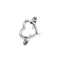thumbnail image 1 of Guardurnaity Anillo de corazón portátil para mujer, ceremonia de boda, fiesta, banquete, niñas, anillos románticos de plata, joyería, mano, Ropa, zapatos y accesorios Miscelánea, 1 of 6