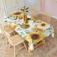 thumbnail image 6 of Sunflower Farmhouse Wildflower Rustic Table Cloth,Wrinkle Free Table Cover with Polyester,Waterproof Reusable Tableclothes for Home Decor Summer Spring Picnic Dining Holiday (Rectangle,60x120inch), 6 of 6