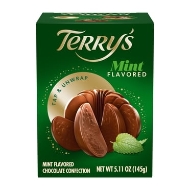 Terry's Chocolate Ball, Milk Chocolate with Natural Mint, 5.11 oz Box