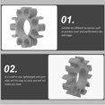 thumbnail image 4 of EXHUMKY Clip De Silicona Para Baquetas Con Universal Para Batería En Gris, 4 of 6
