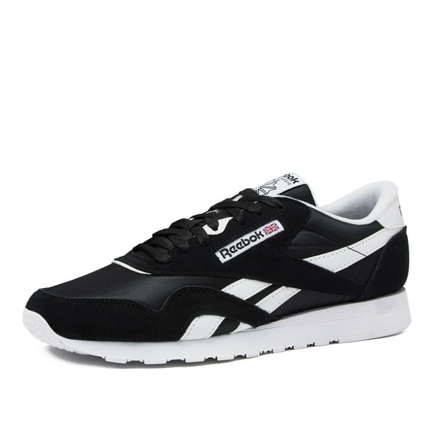 Zapatillas de tenis Reebok Classic de nailon para hombre, negras 11