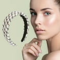 thumbnail image 2 of Unique Bargains 1 Pc Exquisite Wool Braided Headbands White, 2 of 6