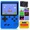 blue, variant on 2026 Mini Retro Portable Handheld Electronic Device Preloaded 400 Classic Vintage Titles Pocket Entertainment Gear For All Ages