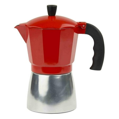 Home Basics EM44820 Stovetop Espresso Maker 9 Cup - Red - Walmart.com