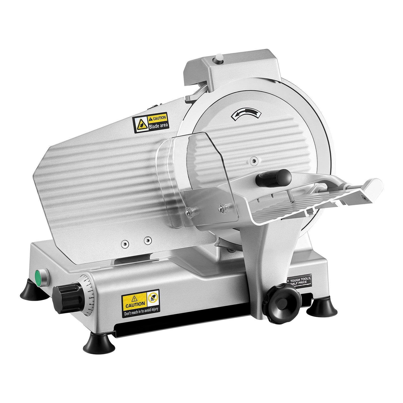 VEVOR 10-Inch Electric Meat Slicer, 180W Deli Food Slicer for Frozen Meat, Bread, and Cheese