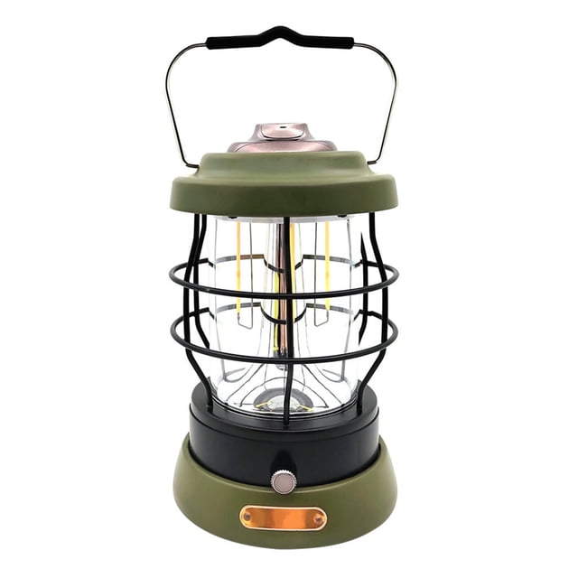 Linterna recargable para acampar lámpara de luz para tienda de campaña de viaje al aire libre colgante para jardín