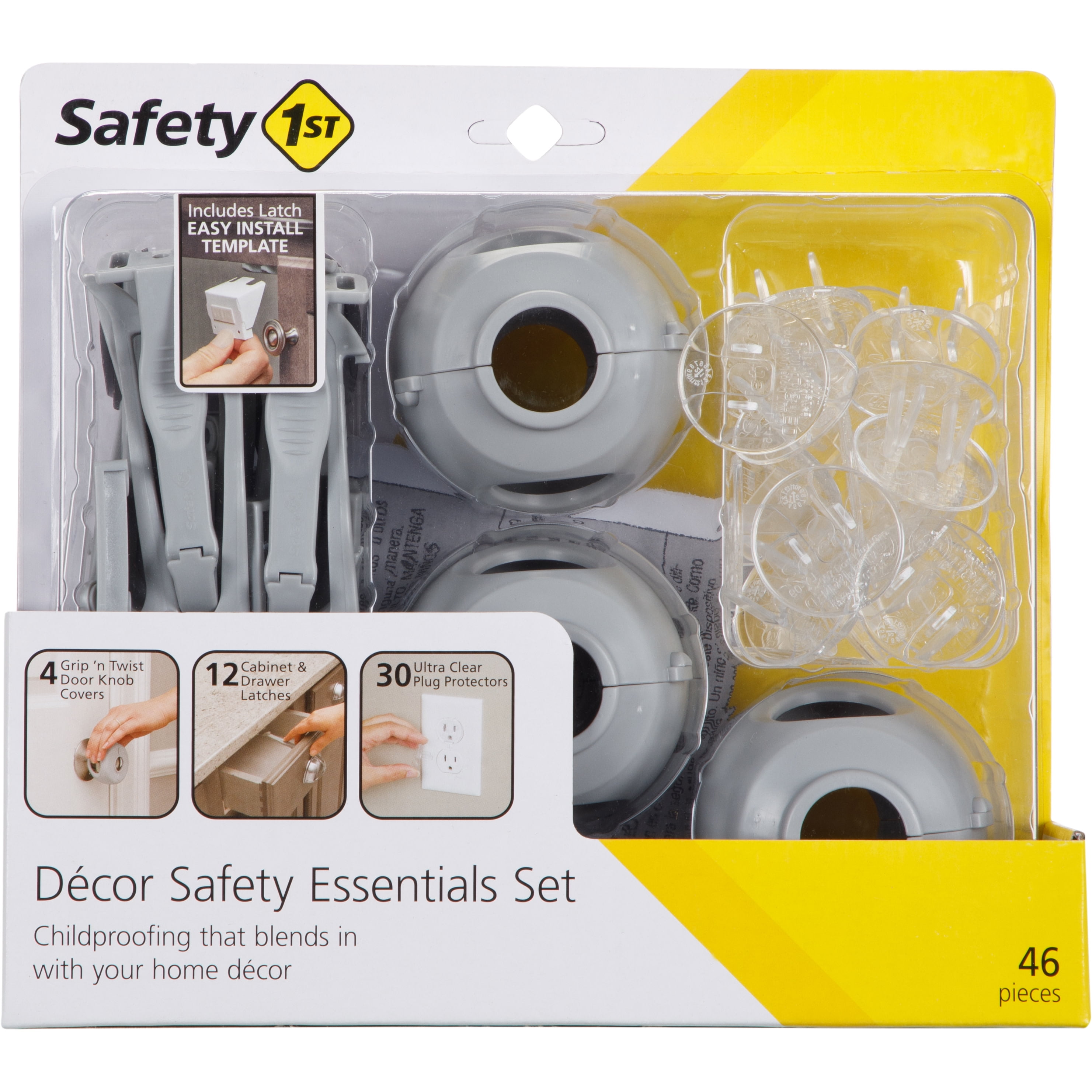 Safety 1ˢᵗ Décor Safety Essentials Set (46pc), Grey