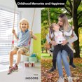 thumbnail image 4 of Vogacara Columpio de jardín de portátil resistente cuerda ajustable niños asiento colgante interior exterior hogar sala de estar Juegos de césped, 4 of 6