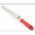thumbnail image 4 of Acier Inoxydable, Manche en Plastique avec Trous, Spatule Crème pour le Corps Courbée (Rouge), 4 of 5