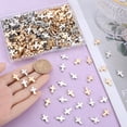 thumbnail image 3 of 1 Box 400Pcs Gold Beads Silver Crosses Spacer Bead Bulk Plastic Crucifix Big Hole Holy Easter Mini Loose Charms Beads for Jewelry Making Beading Pendants Necklaces Earrings DIY Crafts Colorful, 3 of 9