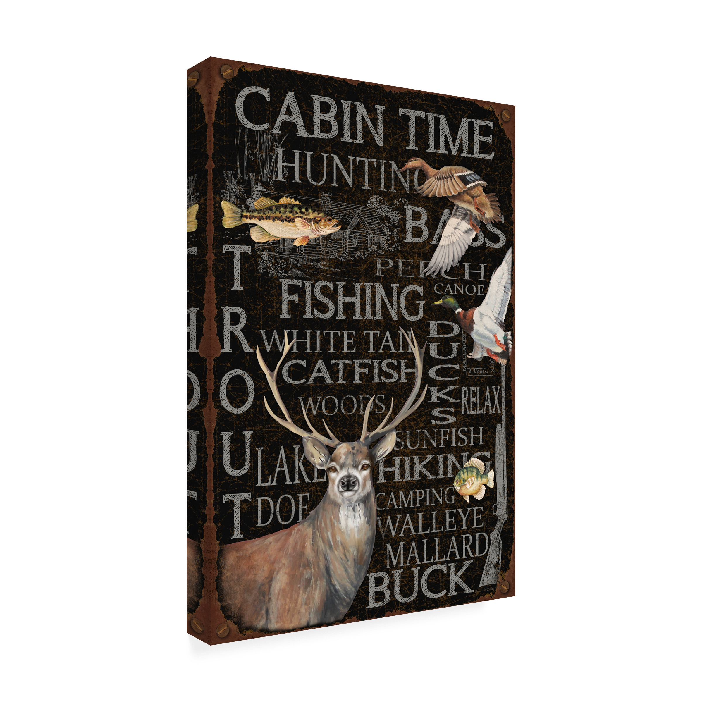 Trademark Fine Art 'Wilderness Lodge 24' Canvas Art by Jean Plout