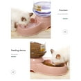thumbnail image 3 of Dispensador de agua para mascotas de 3,8 L, bebedero automático para mascotas, estación dispensadora de agua para mascotas, fuente automática para beber, botella, tazón, soporte para platos, 3 of 12