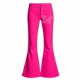 thumbnail image 3 of Gaexia School Uniform Dressy Pants Flare Dress Pants High Waist Straight Pants Stretchy Elastic Waist Bell Bottoms Preppy Clothes Comfortable School Uniform Trousers Preppy Outfits, 3 of 5