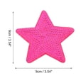 thumbnail image 2 of Uxcell Big 5 Star Sequins Iron-on Patches Sew Sequin Patch for Clothing Repair 90x90mm/3.54x3.54" Pack of 10(Rose Red), 2 of 6