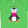 thumbnail image 4 of Inktastic Cute Penguin, Penguin With Ear Warmers, Scarf Boys or Girls Baby Bodysuit, 4 of 5