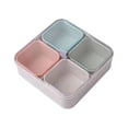 thumbnail image 1 of DOLITY Snack Serving Tray, Appetizer Tray, 4 Compartment Food Platter Dried Fruit Tray Clear Lid, 1 of 9