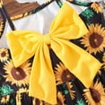 thumbnail image 7 of Toddler Baby Girls Summer Sunflower Bowknot Dress Yellow Floral Dresses Sundress Size 6 (Sunflower-312), 7 of 7