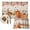 Orange, Beige, Red, variant on Orange White Pumpkins Placemats Set of 4, Thanksgiving Leaves Botanical Fall Washable Wipeable Table Mats for Dining Tables, Indoor Outdoor Kitchen Place Mats for Holiday Party Table Decor
