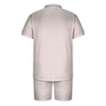 thumbnail image 4 of Men's 2 Piece Short Sets Outfits Polos Shirt and Shorts Set Solid Color Outfits Summer Casual Short Sleeve Polos Suit for Men Tracksuit, 4 of 5
