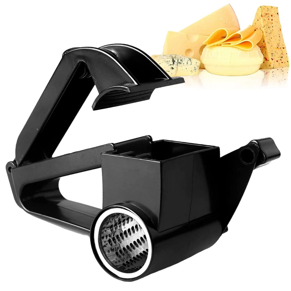 Manual Rotary Cheese Grater, Stainless Steel Hand Crank Kitchen Tool