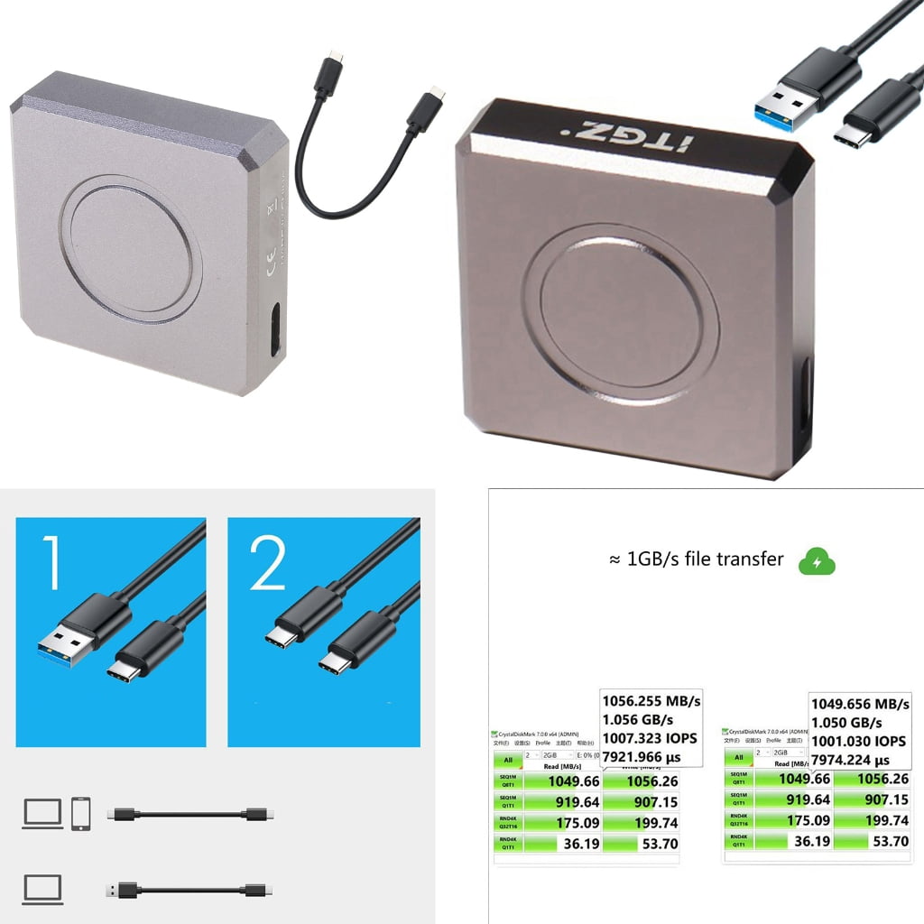 NEXAVKPR Type-C M.2 NVME SSD External Mobile-Case Box Solid-State Drive Box Case for 2230