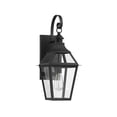 thumbnail image 2 of Jackson 1-Light Outdoor Wall Lantern in Matte Black with Gold Highlights, 2 of 5