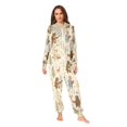 thumbnail image 2 of FORMRS Onesies Pajama for Adults Unisex Hoodie Winter Jumpsuit One Piece Sleepwear, Sizes S-2XL, Musical Animals Pattern, 2 of 7