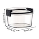 thumbnail image 3 of Pisexur Batería de cocina Tarro de almacenamiento de granos transparente de cocina, tarro sellado, apilable, tarro de grano con doble sellado para la cocina del hogar, 3 of 3