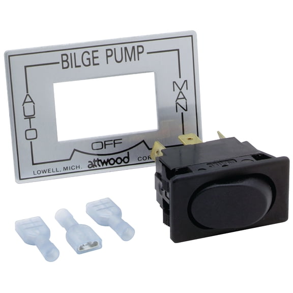 Attwood 7615A3 3-Way Bilge Pump Switch - Auto / Off / Manual
