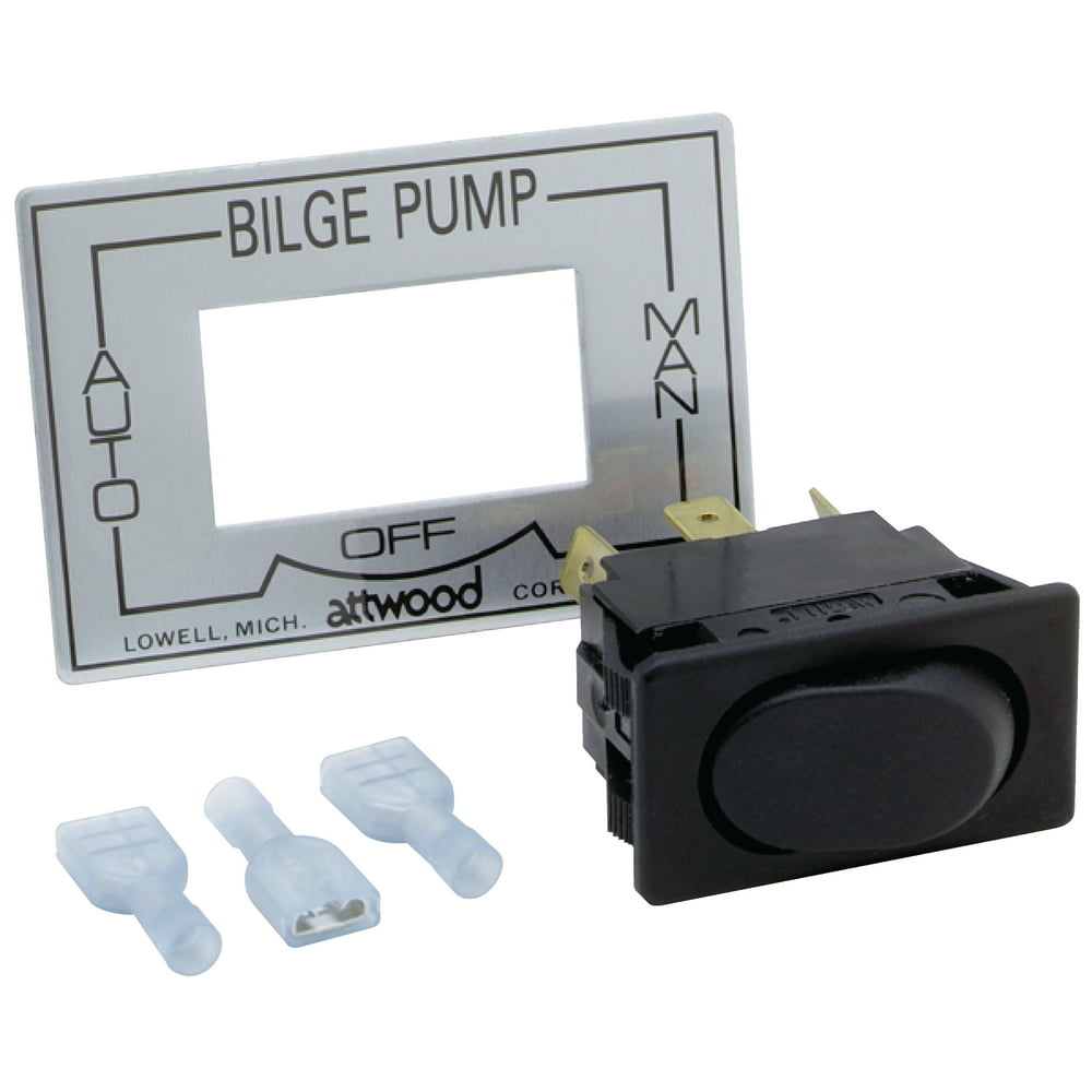 Attwood 7615A3 3Way Bilge Pump Switch Auto / Off / Manual