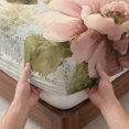thumbnail image 3 of Cal.King Size Fitted Sheet Set - Farmhouse Pink Floral 3 Piece Bedding Sets 16" Deep Pocket Fitted Sheet with 2 Pillowcases, Spring Vintage Botanical Flowers Brushed Microfiber Luxury Bed Sheets, 3 of 9