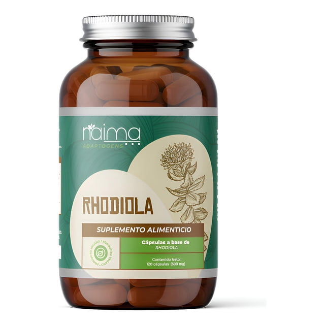 Rhodiola Adaptógeno 120 Cápsulas Suplemento Natural Vegano