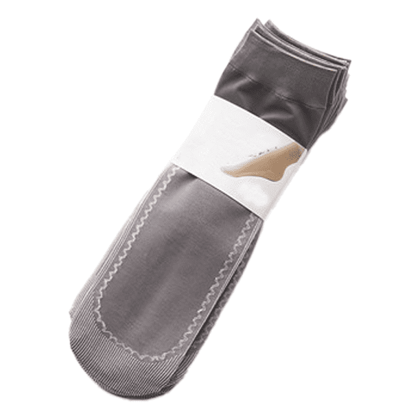 Calcetines tobilleros para diabéticos, anchos, finos, de bambú, para mujer, sin costuras y sin tirantes