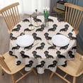 thumbnail image 3 of Cute Dachshund Round Tablecloth 60"x60",Wrinkle Wipeable Table Cloth for Kitchen Dining Room Picnic Patio Party, 3 of 6