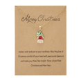 thumbnail image 4 of Creative Dripping Oil Santa Snowman Necklace Wishing Painting Oiled Paper Card Necklace, 4 of 9