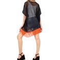 thumbnail image 2 of HAPPY BAY Women's Chiffon Summer Beach Open Front Holiday Kimono Beachwear Duster Cardigans XL-XXL Orange Tassels_AB740, 2 of 4