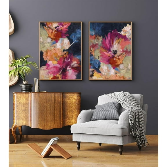 Navy Blue Pictures Wall Art Abstract Modern Painting Canvas Brown Watercolor Wall Art Decor Abstract Blue Poster Minimalist Graffiti Prints Artwork for Living Room 12x16 Inch Unframed Set of 3