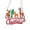B, variant on Christmas Decor Hangs Christmas Tree Small Pendant Wooden Colored Drawing Pendant Bell Christmas Decorations Household pendant