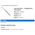 thumbnail image 2 of Front Hood Strut 1 - Compatible with 1995 Audi S6 - Autopart Premium, 2 of 2