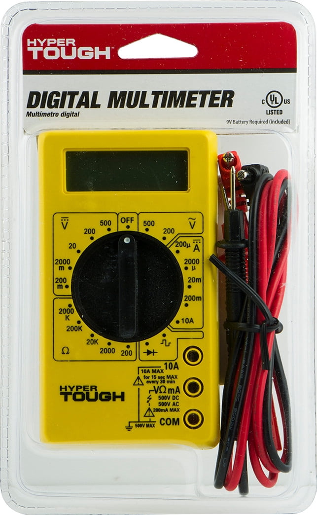 Hyper Tough Digital Multimeter, 17-Range, 34371