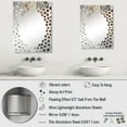 thumbnail image 4 of Designart "Radiant Revolve Modern Spiral in Gold II" Abstract Spirals Oversized Wall Mirror - Modern Abstract Living Room Wall Mirror - Multiple Color Options, 4 of 6