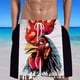 thumbnail image 1 of Puntoco Pantalones Cortos Con Estampado Hawaiano Para Hombre, Pantalones Cortos Con Bolsillo Y Cordón, Color Xxxxl, 1 of 5
