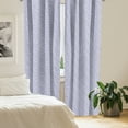 thumbnail image 2 of Ambesonne Floral Curtains, Japanese Bluebell Motif, Pair of 28"x63", Dark Blue Muave White, 2 of 5