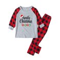 thumbnail image 2 of Odeerbi Christmas Pajamas for Family Holiday Long Sleeve Family Christmas Pajamas Matching Sets Kids Casual Printed Top with Bottom Outfits Home Wear Sleepwear Family Matching PJs Set Red, 2 of 4