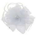 thumbnail image 1 of Becaristey Pince à Cheveux Fascinatrice Plume Rose pour Mariage, Bal, Dames, Blanc 1ensemble, 1 of 4