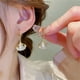 thumbnail image 1 of Pendientes para mujer, regalos para mujer, pendientes de ópalo con forma de hoja de albaricoque, hebilla para la oreja, gota de agua, ojo de gato, ópalo verde, hebilla para la oreja, hebilla para la o, 1 of 2