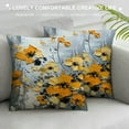 thumbnail image 3 of JEUXUS Orange Flower Rose Floral Picture Prints Elegant Rose Soft and Durable Plush Pillowcase White, 3 of 5