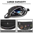 thumbnail image 4 of Fanny Pack Halloween Colorful Spooky Elements Waist Pack Bag,Running Cross Bag,Waterproof Large Fanny Packs for Women Men for Travel Running Hiking Cycling, 4 of 6