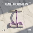 thumbnail image 6 of Pedal Resistance Bands with Handles, 6 Tube Foot Pedal Exercise Band for Home Workouts, Yoga Stretching, Core & Full Body Training, 6 of 6